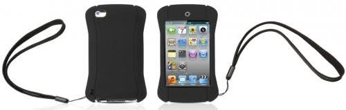 iPod touch 4G için Griffin Teknoloji FlexGrip Eylem Silikon Kılıf (Siyah)