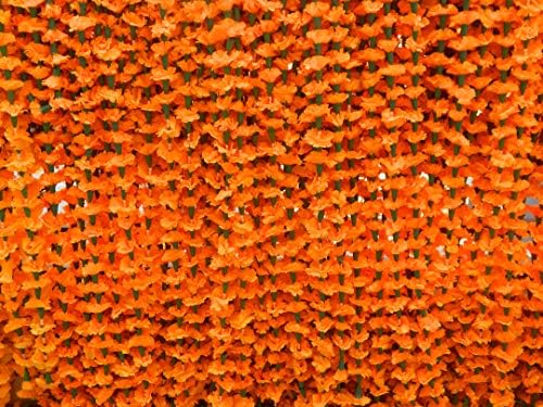 Yapay Çelenk Kadife Çiçeği Çiçek Çelenk Festivali Olay Dekorasyon Hint Düğün Parti Dekor Çiçekler 5 Metre Uzun 100 adet