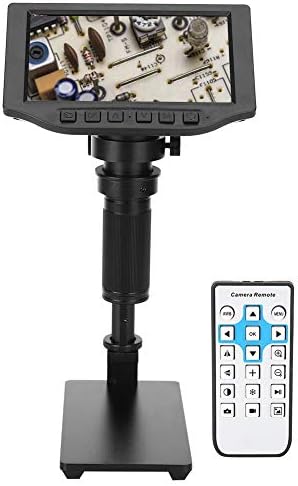 5 inç Dijital Mikroskop 1080 P HDMI 150X Mikroskop 24MP USB Mikroskop Kamera için Uzaktan Kumanda ile Devre Kaynak, izle Onarım