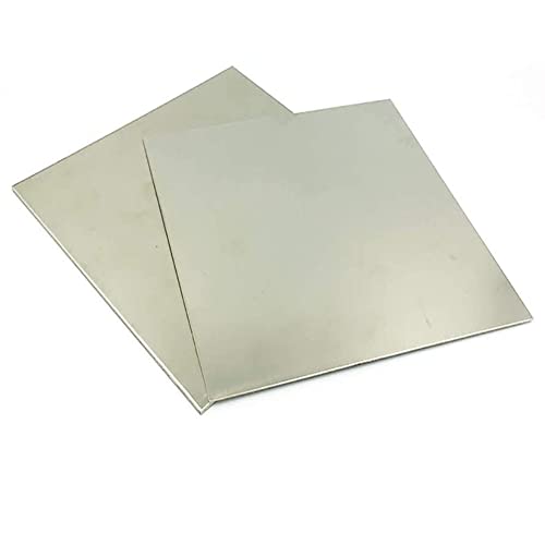 (2 Parça) Beyaz Nikel Bakır Levha, 0.3 mm x 150mm x 150mm için DIY El Yapımı Malzeme Kalıp