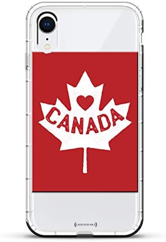 Kanada Bayrağı / Luxendary Hava Serisi Şeffaf silikon Kılıf ile 3D baskılı tasarım ve Hava-Cep Yastık Tampon için iPhone XR