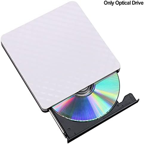 EKDJKK Harici CD Sürücü USB 3.0 Taşınabilir CD DVDBurner DVD Harici Mobil Durumda Optik Sürücü Fit için Windows Vista XP(Siyah)