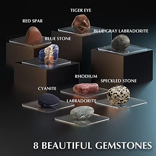 Bilim Çocuklar için Kazı Seti, Değerli Taşlar ve Kristaller Kazma Seti, 6-8 Yaş Arası Erkek ve Kız Çocukları için Mücevher