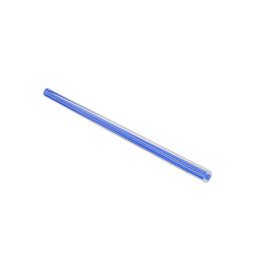 Fielect Koyu Mavi Düz Çizgi Akrilik Yuvarlak Çubuk Standart Pleksiglas Tolerans Hafif DIY için 12mm Çap 250mm Yükseklik 1 Adet