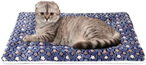 Mora Evcil Ultra Yumuşak Pet (Köpek/Kedi) Yatak ile Sevimli Baskılar / Geri Dönüşümlü Polar Sandık Yatak Mat / Makine Yıkanabilir