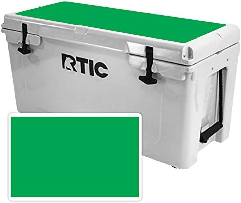 MightySkins (Soğutucu Dahil Değildir) RTIC 65 Soğutucu Kapağı ile Uyumlu Cilt (2017 Model) - Katı Yeşil / Koruyucu, Dayanıklı
