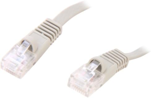 Coboc CY-CAT6-100-Gray 100-Feet 32AWG Cat 6 550MHz UTP Düz Ethernet Telli Bakır Yama Kablosu Ağ Gri Kablo (CY-CAT6-100-Gray)
