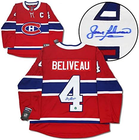 Jean Beliveau Montreal Canadiens İmzalı Fanatik Forması-İmzalı NHL Formaları