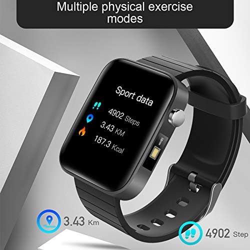 Akıllı saat, 1.54 inç Bluetooth Su Geçirmez Spor İzci, Erkekler ve Kadınlar için Etkinlik İzci, Renkli Dokunmatik Ekran Kalp