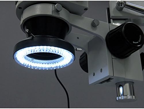 AmScope LED-64 64-LED mikroskop halka ışık adaptörü ile