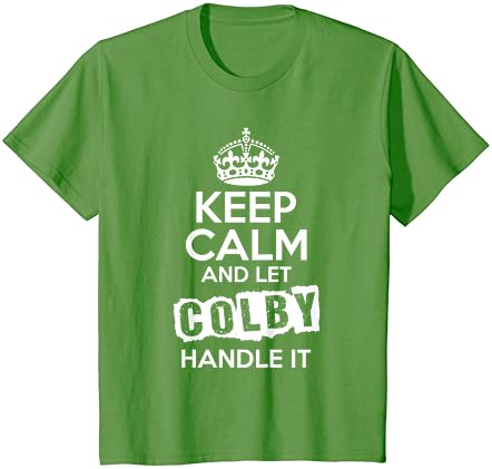 Colby Tişörtü Sakin Ol ve Colby'nin Halletmesine İzin Ver