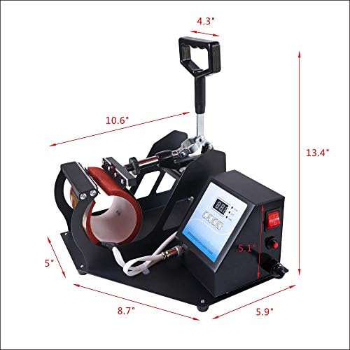Kupa ısı basın makinesi dijital süblimasyon makinesi kahve kupa baskı 110 V / 350 W