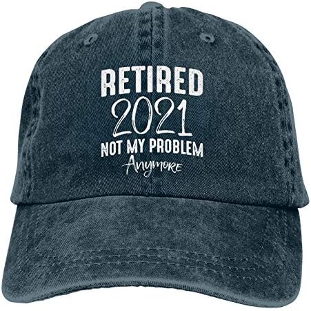 Emekli 2021 Artık Benim Sorunum Değil Şapka Emeklilik beyzbol Şapkası Ayarlanabilir Yıkanabilir Pamuklu kamyon şoförü şapkası