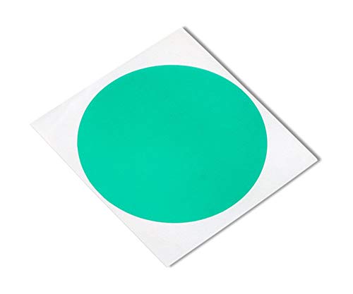 TapeCase GD-0.125-2000 Astarlı Yeşil Polyester/Silikon Yapışkan Bant, 0.125 Uzunluk, 0.125 Genişlik, 0.125 Çaplı Daire (2000'li