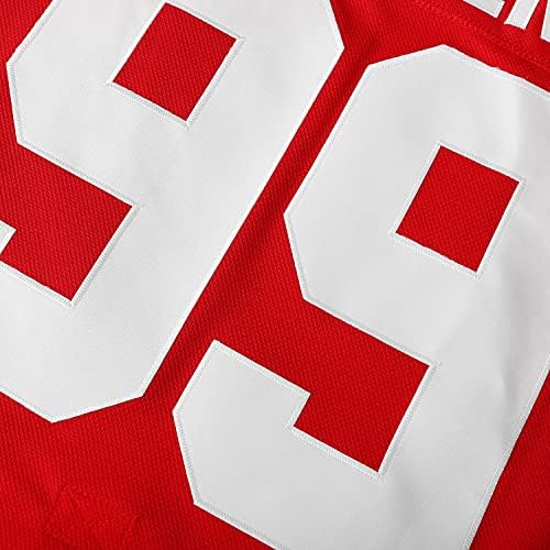 Gretzky 99 Takım Kanada Buz Hokeyi Jersey Noel Yaz Dikişli Kırmızı