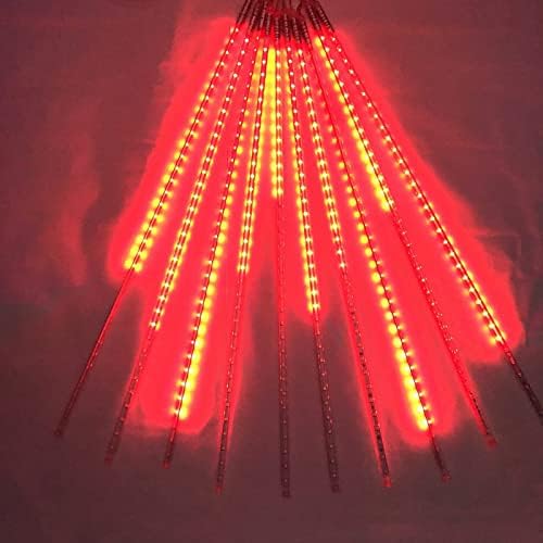 Düşen yağmur damlası 80 cm 10 tüpler 720 LED su geçirmez kar yağışı Led ışıkları basamaklı Icicle dize ışık açık Noel ağacı