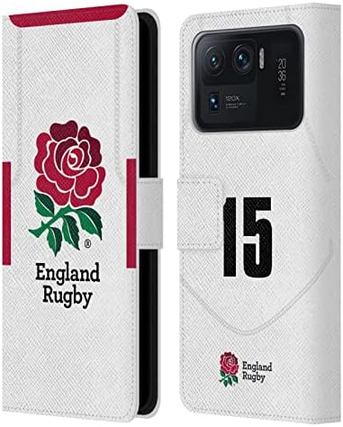 Kafa Durumda Tasarımlar Resmen Lisanslı İngiltere Rugby Birliği Pozisyon 15 2020/21 Oyuncular Ev Kiti Deri Kitap Cüzdan Kılıf