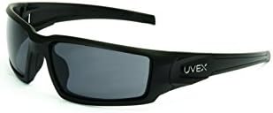 Honeywell Hypershock Güvenlik Gözlükleri tarafından Uvex, Gri Lensli Siyah Çerçeve ve Uvextreme Plus Buğu Önleyici Kaplama