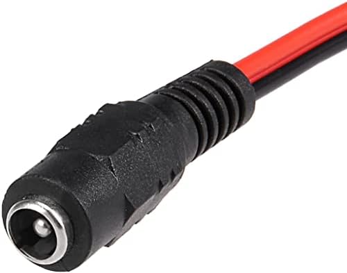 EuısdanAA 20 adet 25 cm Kadın DC Güç Pigtail Kablo Konektörü 12 V 2A CCTV Kamera için 2.1x5.5mm(20 adet 25 cm Conector de kablo