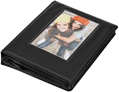 Zink 2x3 Fotoğraf Albümü 64-2”x3” ZİNK Sıfır Mürekkepli Fotoğraf Kağıdı için Şeffaf Pencere Kapaklı Cep Mini Fotoğraf Albümü