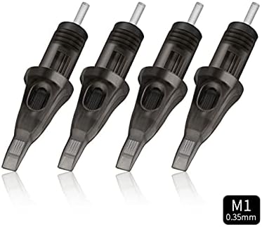 NEDEN-YUE Dövme Seti 10 adet 0.35 MM Dövme İğneleri Tek Kullanımlık Steril Güvenlik Magnum İğne Kartuşu Dövme Makinesi için