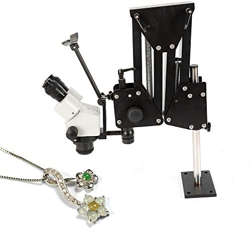 Takı Mikro Kakma Ayna Mikroskop Standı Çok Yönlü Sürekli Zoom 7X-45X Takı Üreticisi için
