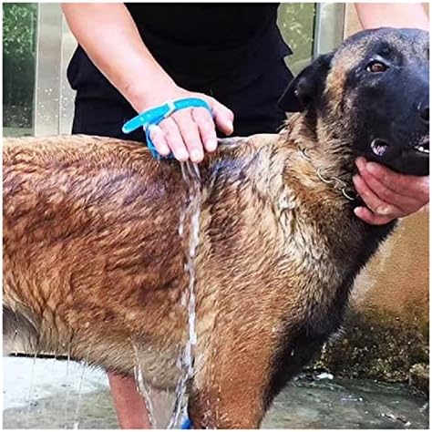 HUACHEN-LS Pet Banyo Başlığı Aracı Rahat Masaj Duş Başlığı Aracı Temizleme Yıkama Püskürtücü Köpek Fırçası Pet Banyo Malzemeleri