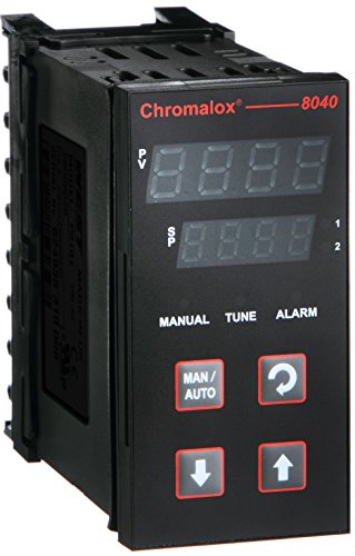 Chromalox 314544 40 Serisi 1/8 DIN Sıcaklık Kontrol Cihazı, 8040-R00000 Röle (240 vac'de 2 Amp rezistif)