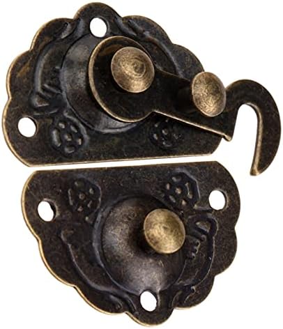XİNRUAN Antika Kutu Köşe Koruyucular 1 adet Antik Bronz Kutu Mandalı Çile Mobilya Donanım Dekoratif Mandalı Ahşap Mücevher