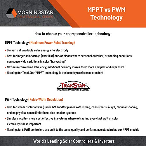 Morningstar-ProStar 15A 12 V/24 V Piller için PWM Solar Şarj Regülatörü, Sektördeki En Düşük Arıza Oranı, Dahili Teşhis, (PS-15M)