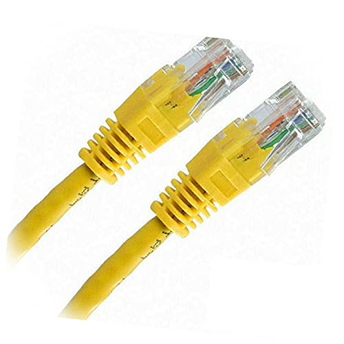 Yeni 2 Paket Lot - 10ft Ethernet Ağ LAN Router Patch Kablo Kordon Tel Sarı Parçaları ve Adaptörleri FOU-0428DA InnaBest tarafından