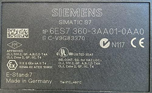 6ES7 360-3AA01-0AA0 SIMATIC S7 300 CPU Orijinal 1 a?o garanti