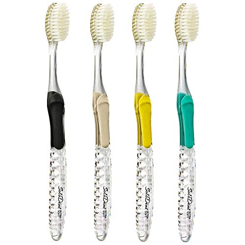 Solodent Diş Fırçası Ultra Yumuşak, Hassas Dişler ve Diş Etleri için Gümüş (4'lü Paket) Renkler değişebilir