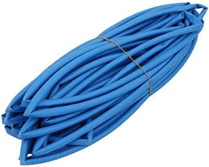 X-DREE 15 M Uzunluk İç Dia 6.0 mm Poliolefin daralan kablo ucu tüp kılıfı Mavi (Tubo termocontraíble de poliolefina con diámetro