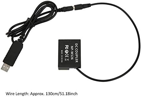 Kamera Güç Adaptörleri, USB Arayüzü NP-W126 Kukla Pil Siyah USB Arayüzü NP-W126 için Kapalı Açık Hava Etkinliği için
