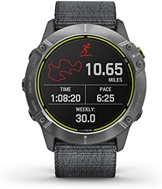 Garmin Enduro (Çelik/Gri Naylon) Ultramarathon Multispor GPS Saati | PlayBetter USB Adaptörleri, HD Ekran Koruyucuları ve Koruyucu