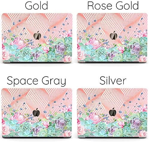Mertak sert çanta ile Uyumlu MacBook Pro 16 Hava 13 inç Mac 15 Retina 12 11 2020 2019 2018 2017 Gül Altın Dizüstü Succulents