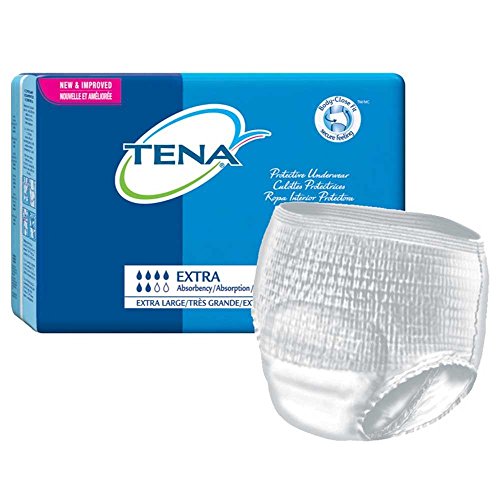 TENA ProSkin Ekstra Nefes Alabilen iç çamaşırı, İnkontinans, Tek Kullanımlık, Orta Emicilik, XL, 48 Sayım