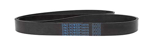 D & D PowerDrive 4PK0750 Metrik Standart Yedek Kayış, K Kayış Kesiti, 30,25 Uzunluk, Kauçuk