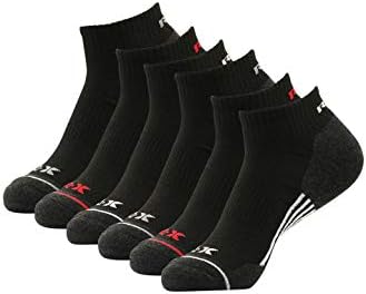 RBX Aktif Erkek Atletik X-Dri Çabuk Kuruyan 6'lı Çeyrek Mürettebat Çorapları