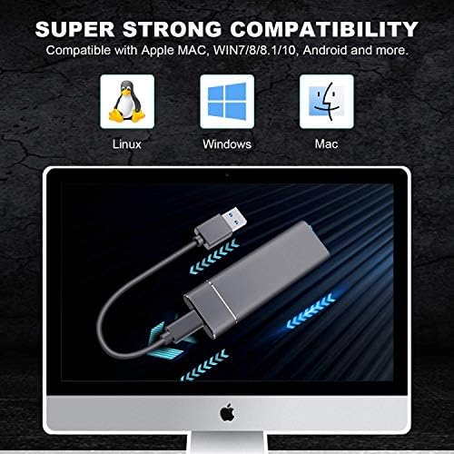 Taşınabilir Harici Katı Hal Sürücü 2 TB USB 3.1 Tip C Ultra Hafif Harici SSD Mini Taşınabilir Katı Hal Sürücü Mac Windows Android