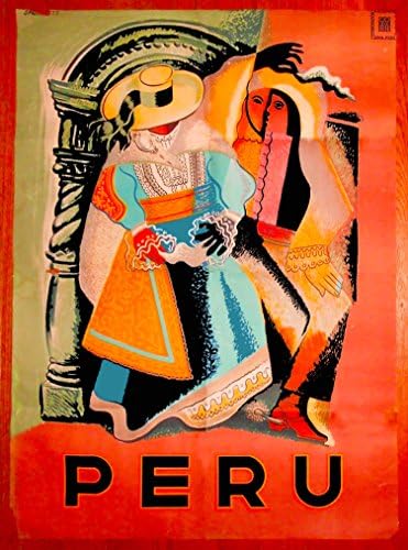 Bir DİLİM ZAMAN İÇİNDE Peru Güney Amerika Vintage Seyahat Ev Tahsil Duvar Dekor Reklam Sanat Poster Baskı. 10 x 13,5 inç.