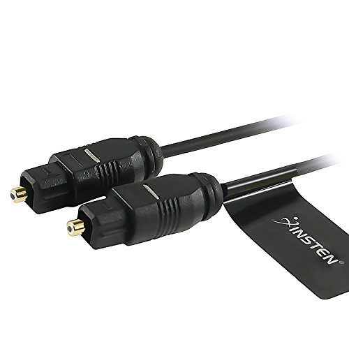 Insten 12 Ft / 3.7 m Dijital Optik Ses TosLink Kablosu İle Uyumlu Pro Ses kartları / MiniDisk oyuncular ve kaydediciler / Xbox