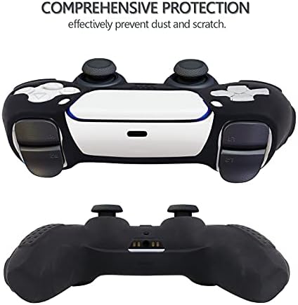Denetleyici Cilt için PS5 DOBEWİNGDELOU Denetleyici Kapağı Playstation 5 Kablosuz Denetleyici Kaymaz Silikon Koruyucu Kılıf