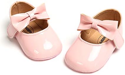 myppgg Bebek Kız Mary Jane Flats Sparkly Ilmek Prenses Elbise Beşik Ayakkabı Kaymaz Yürümeye Başlayan Ilk Yürüyüşe