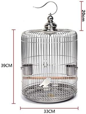 HD-Kuşlar / Birdhouses Paslanmaz Çelik Kuş Kafesi Sığırcık Şakayık Xuanfeng Kaplan Papağan Pamukçuk Kuş Kafesi Büyük Metal