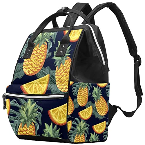 Tropikal Meyve Desen Schoolbag Bezi Çanta Sırt Çantası Su Geçirmez Çok Fonksiyonlu Moda Seyahat Çantası, hemşirelik Çantası