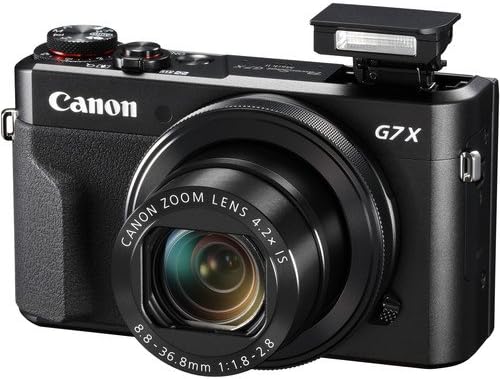 Canon PowerShot G7 X Mark II (Siyah) 1066C001 - Pro Ekstra NB-13L Şarj Edilebilir Pil, Ultra 32GB SD Kart, Alet Çantası ve