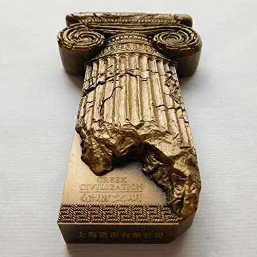 N-A Çin Şangay Nane Pirinç Madalyaları Antik Yunan ve Roma Sütunları Madalyası
