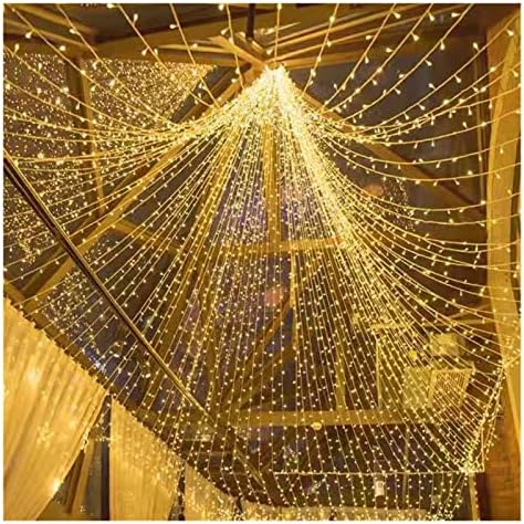20 M 200 LED dize ışıklar açık lamba peri ışıklar su Geçirmez dekorasyon Patio Yard bahçe tatil düğün Parti için (yayan Renk: